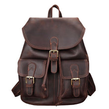 Load image into Gallery viewer, Leather Satchel School Backpack
