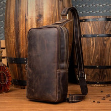 Load image into Gallery viewer, Large Leather Sling Bag for Men

