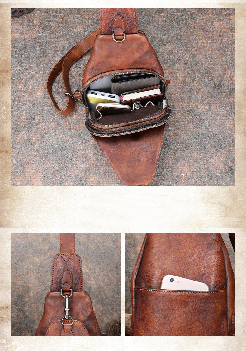 Sling Crossbody Shoulder Bag Womens Leather Bag