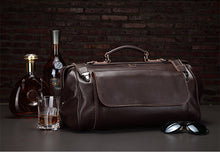 Load image into Gallery viewer, Vintage Leather Large Doctor Bag Weekender Travel Duffel Bag Physician Bag for Men
