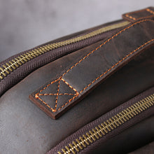 Load image into Gallery viewer, Large Simple School Leather Laptop Rucksack
