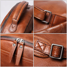 Load image into Gallery viewer, Handmade Full Grain Leather School Backpack for Men Laptop Bag Travel Backpack
