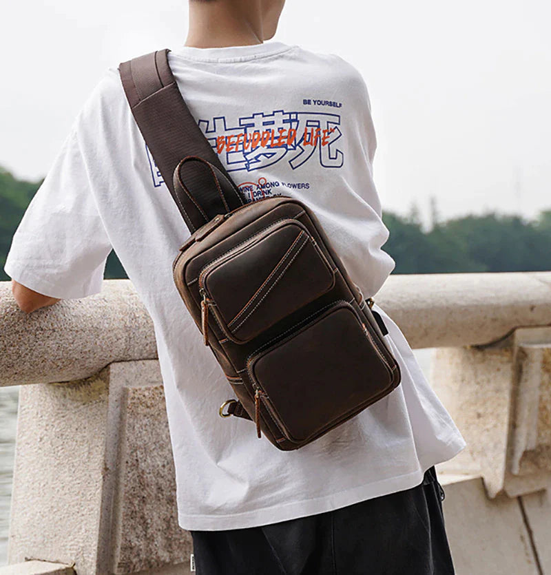 Men's Chest Multi-function Crossbody Sling Bag