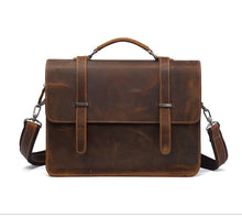 Load image into Gallery viewer, Vintage Leather Business Briefcase Laptop
