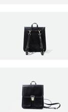 Load image into Gallery viewer, Vintage Brown School Leather Backback For Women
