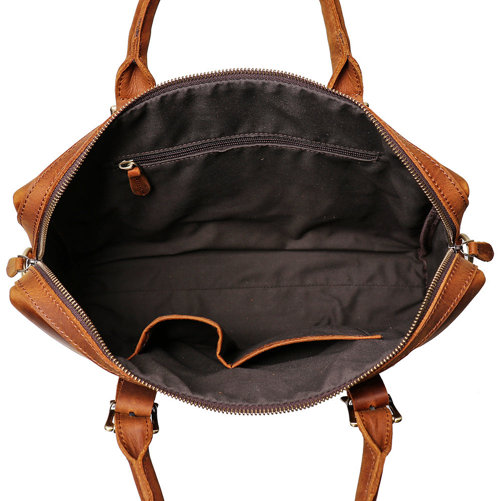 Retro Handmade Leather Briefcase