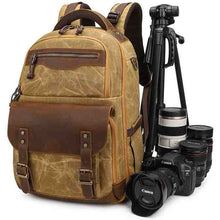 Load image into Gallery viewer, Vintage Camera Backpack Waterproof
