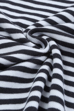 Load image into Gallery viewer, Contrast Trimmed Striped Drop Shoulder Sweater
