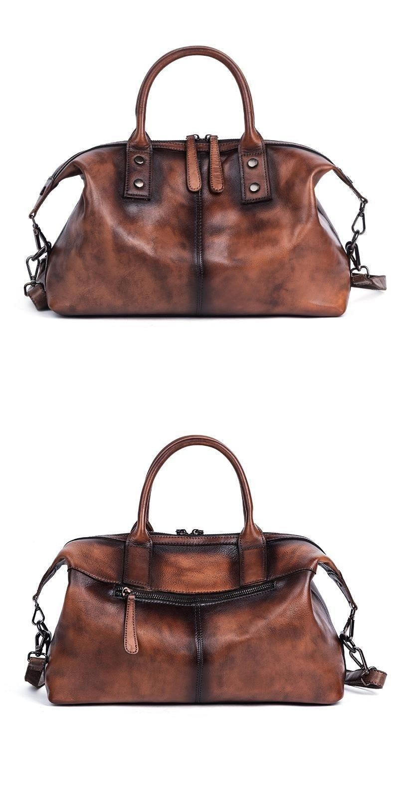 Tote Bag Top Handle Shoulder Bag Medium Designer Retro Leather Handbag for Women