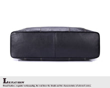 Load image into Gallery viewer, Black Full Grain Travel Weekender Duffel Bag for Men
