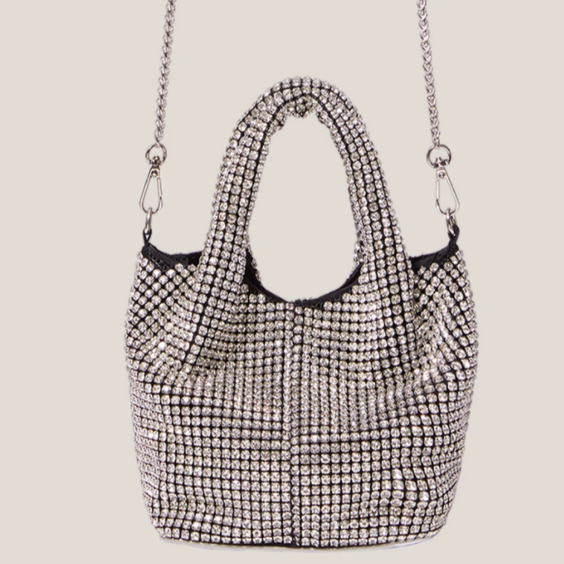 Small Rhinestone Crystal Clutch