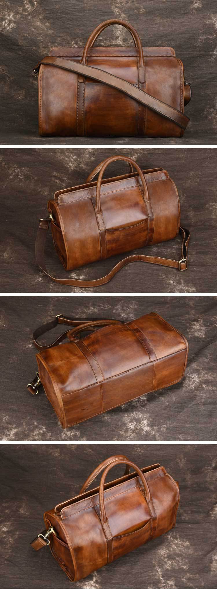 Leather Duffel Bag Christmas Gift