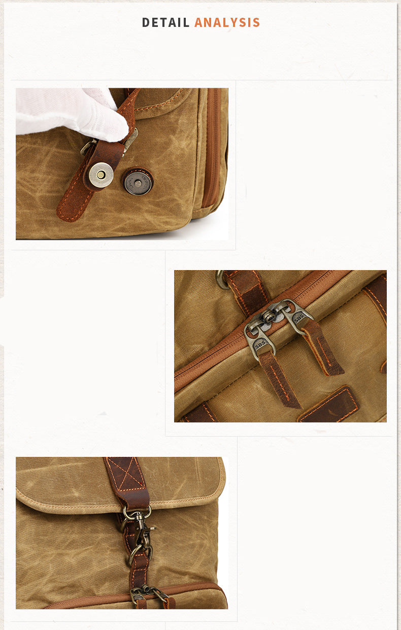 Waterproof Canvas Camera Backpack Photography Bag