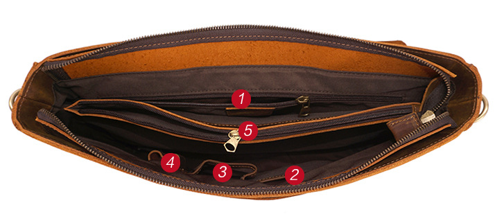 Retro Handmade Leather Briefcase