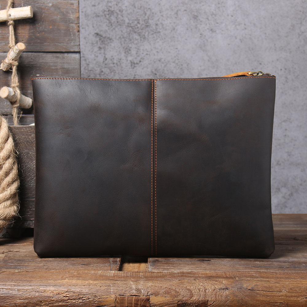 Simple Leather Laptop Handbag