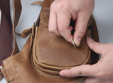 Load image into Gallery viewer, Brown Leather Crossbody Sling Bag for Mens

