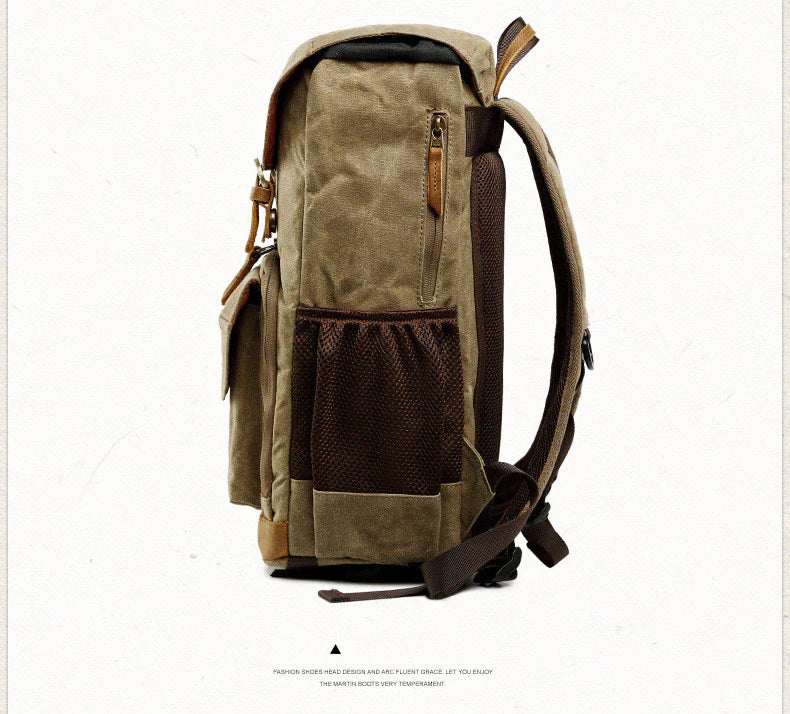 Photography SLR Camera Backpack Canvas Waterproof Bag