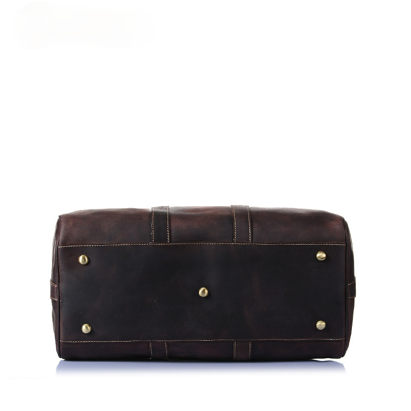 Retro Leather Portable Travel Duffel Bag