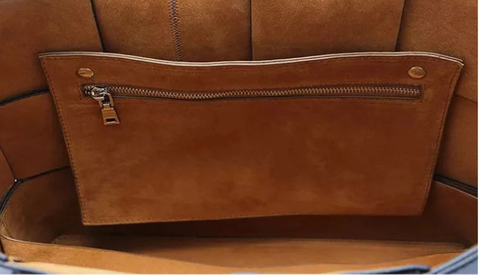 Large Woven Leather Tote Bag