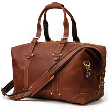Load image into Gallery viewer, Crazy Horse Travel Weekender Leather Duffel Bag
