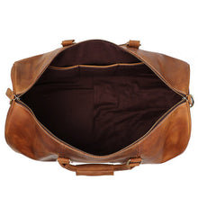 Load image into Gallery viewer, Birthday Gift Simple Vintage Leather Duffel Bag With Shoe Compartment Travel Bag
