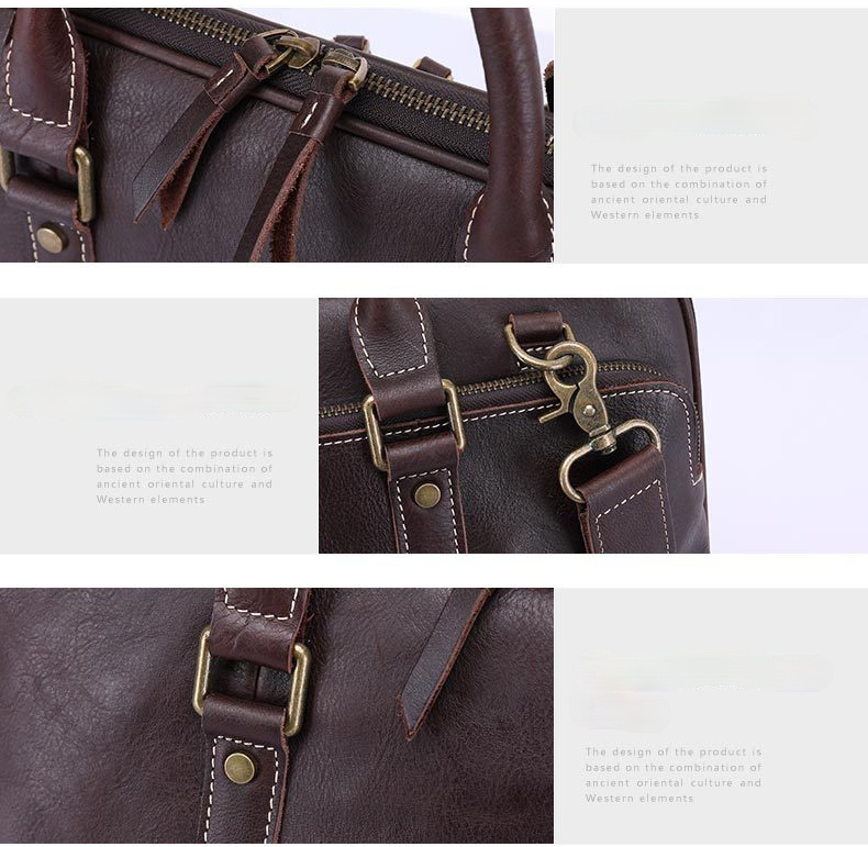 Retro Leather Business Briefcase