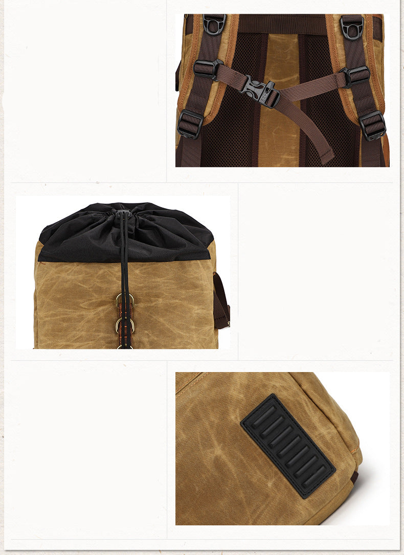 Waterproof Canvas Camera Backpack Photography Bag