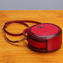Load image into Gallery viewer, Bee Leather Circle Bag Crossbody Bags Shoulder Bag Purses for Women
