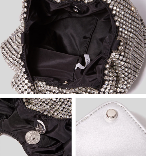 Small Rhinestone Crystal Clutch