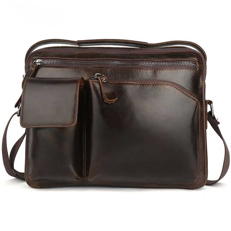 Fashion Small Casual Leather Briefcase
