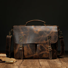 Load image into Gallery viewer, Men&#39;s Vintage Leather Business Briefcase

