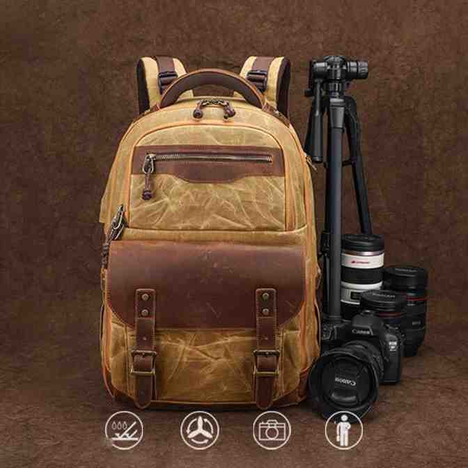 Vintage Camera Backpack Waterproof