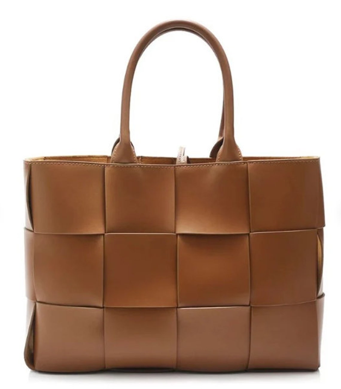 Large Woven Leather Tote Bag