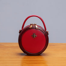 Load image into Gallery viewer, Bee Leather Circle Bag Crossbody Bags Shoulder Bag Purses for Women
