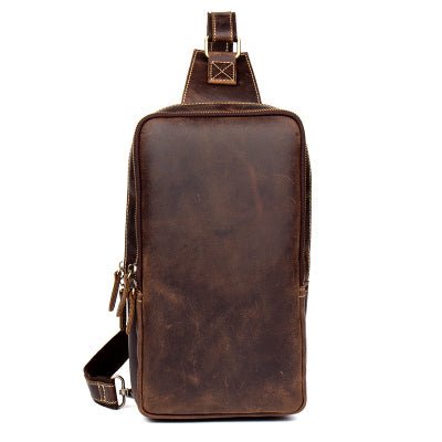 Large Leather Sling Bag for Men