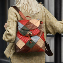 Load image into Gallery viewer, Unique Patchwork women Backpack Purse Bag
