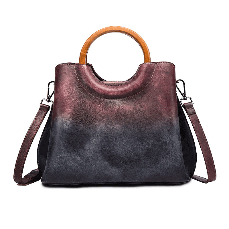 Unique Dyed Leather Women Handbag Purse for Women
