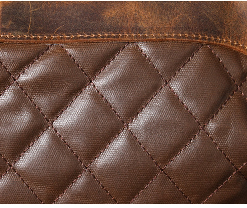 Classic Leather Crossbody Sling Bag for Men