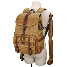 Load image into Gallery viewer, Waterproof Canvas Camera Backpack Photography Bag
