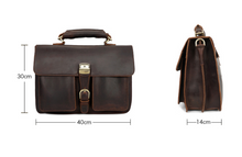 Load image into Gallery viewer, Vintage Leather Protable Briefcase
