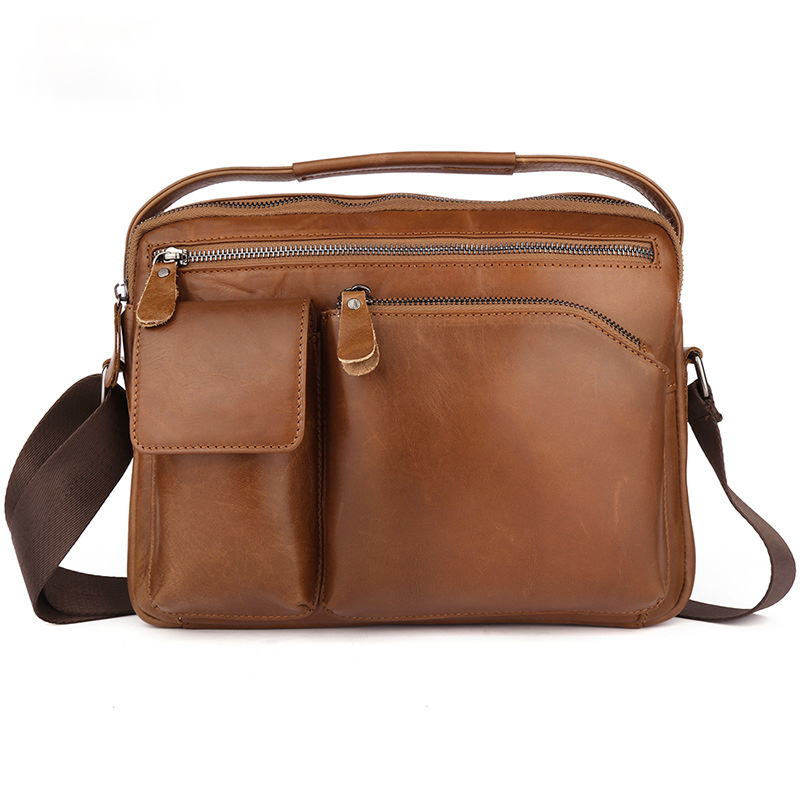 Fashion Small Casual Leather Briefcase