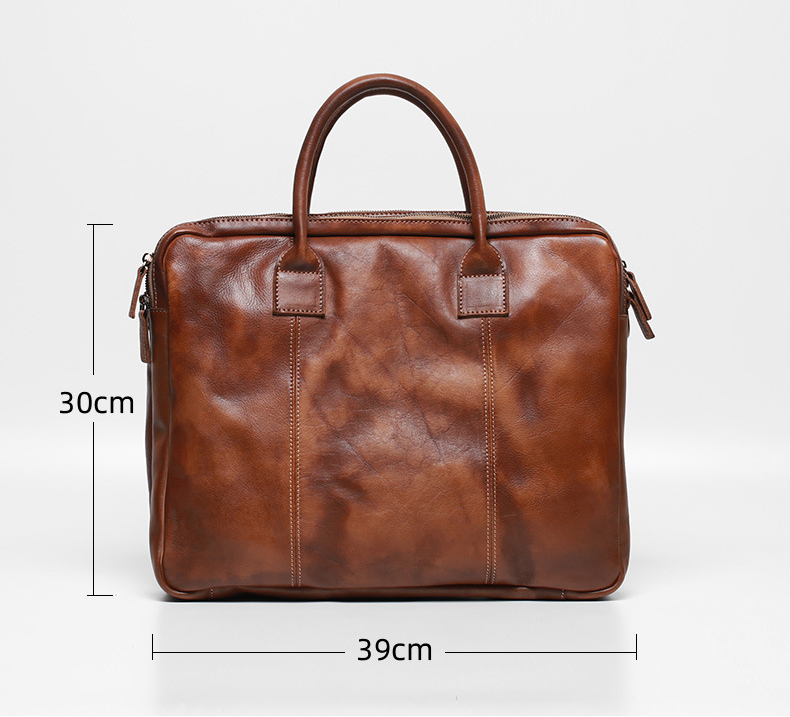 Retro Leather Business Briefcase