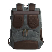 Load image into Gallery viewer, Shockproof DSLR Backpack Waterproof Waxed Canvas Camera Bag

