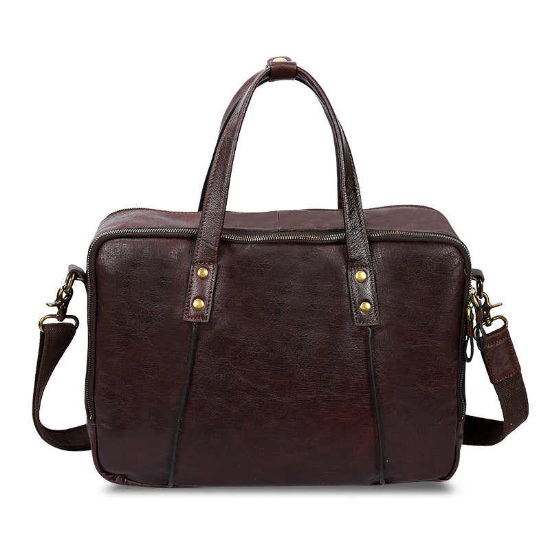 Vintage Leather Portable Briefcase
