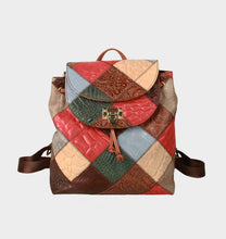 Load image into Gallery viewer, Unique Patchwork women Backpack Purse Bag

