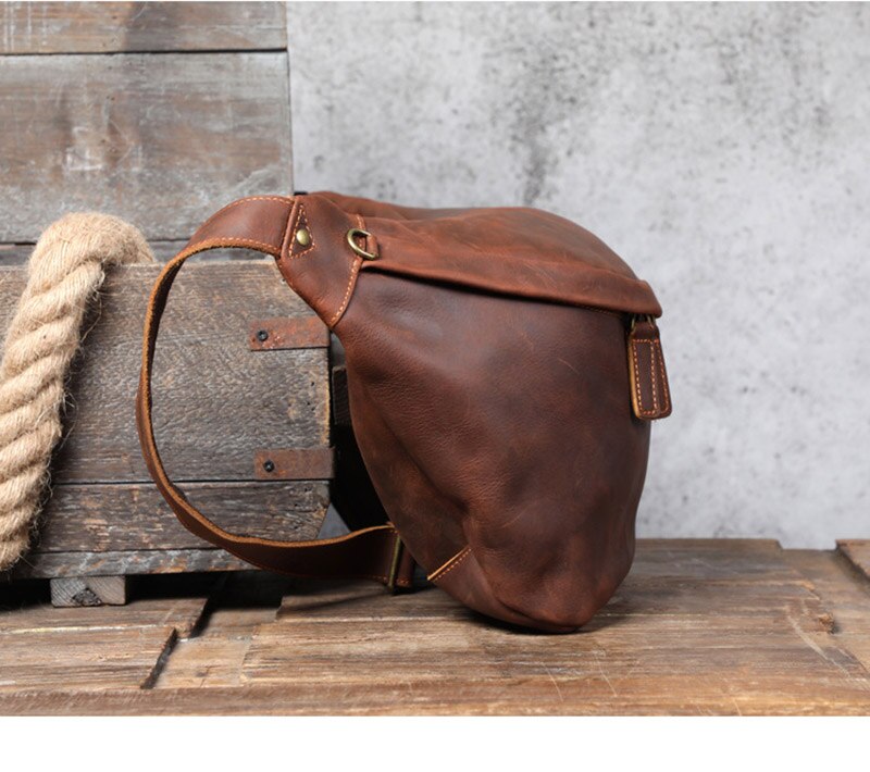 Large Leather Shoulder Cross Body Sling Bag