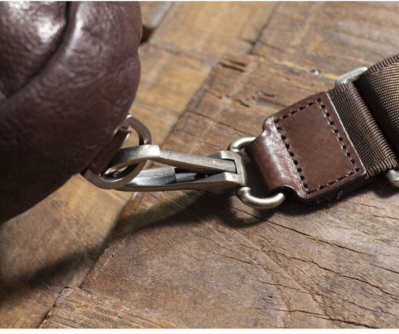 Mens Leather Cross Body Sling Bag