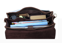 Load image into Gallery viewer, Vintage Leather Protable Briefcase
