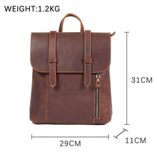 Load image into Gallery viewer, Small Leather School  Backpack
