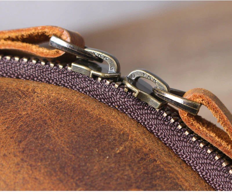 Classic Leather Crossbody Sling Bag for Men